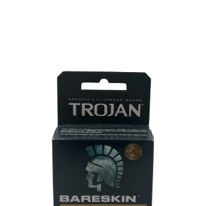 Trojan Bareskin lubricated, latex Condoms, 3 pack