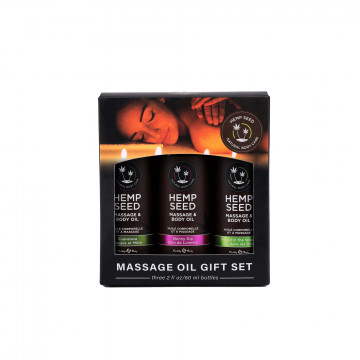 Hemp Seed Massage Oil Gift Set