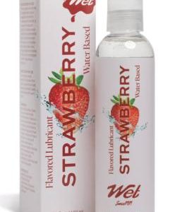 Wet Flavored Lubricant Strawberry 4oz