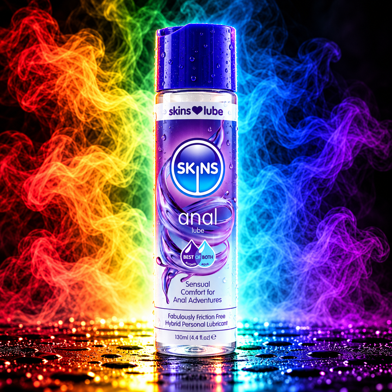 Skins Anal Hybrid Silicone and Water Based Lubricant 4.4oz
